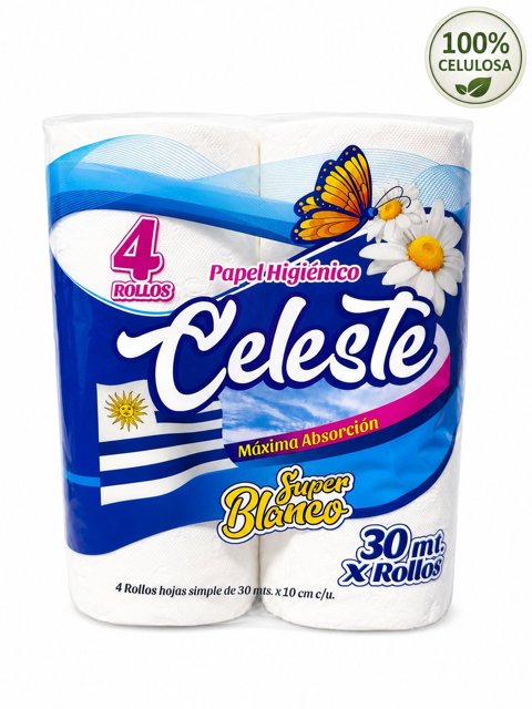 Celeste Super Blanco hoja simple